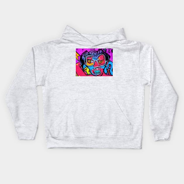 my favorite graffiti art Kids Hoodie by CRAZYMAN